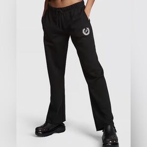 Victoria’s Secret Pink everyday fleece sweatpants black L NWT